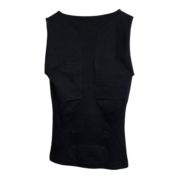 SOLD SPANDEX WOMEN'S Thinstincts Tank Top Shape Wear Black Crew Large - Picture 5 of 16